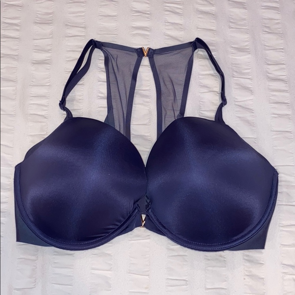 Blue Victoria’s Secret push-up bra